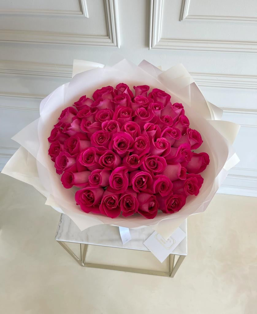 Pure pink bouquet